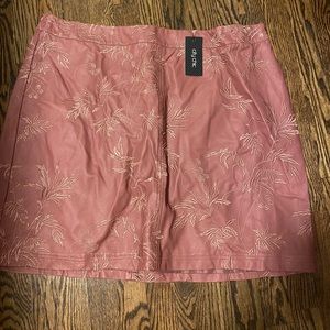 New with tags - City Chic dark rose faux leather skirt